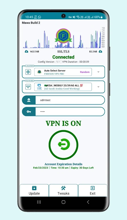 FRIENDS VPN PRO Screenshot 1 