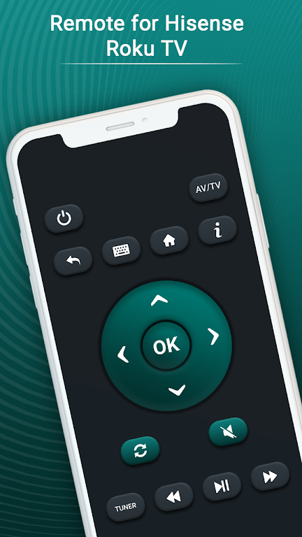 Remote for Hisense Roku TV Screenshot 1 