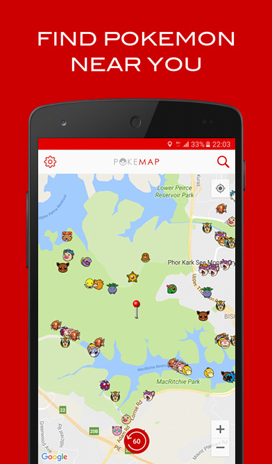 Map for Pokemon GO - PokeMap Screenshot 1 