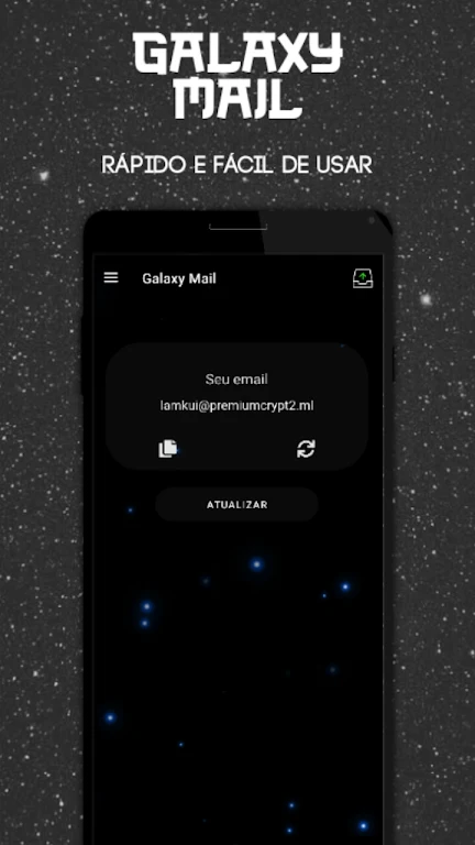 Email Temporário - Galaxy Mail Screenshot 1 