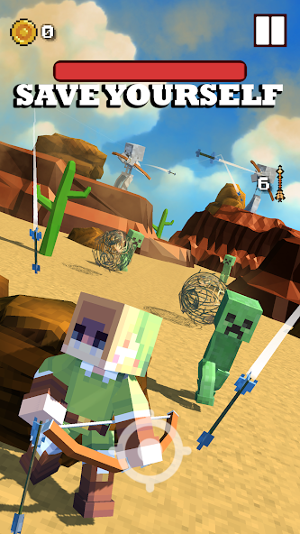 Craft Blocky Archer Mod Screenshot 1