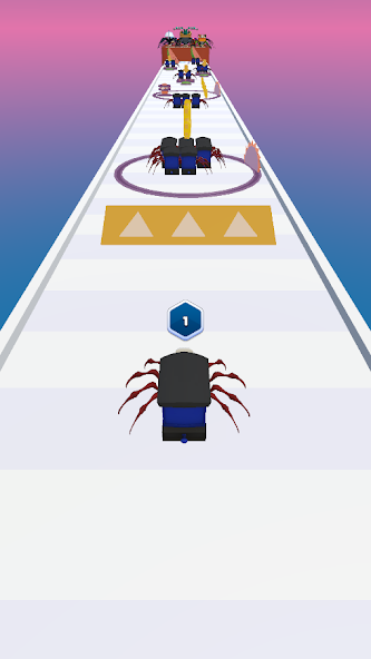 Spider Train Run: Merge Battle Mod Screenshot 1