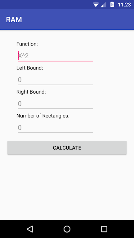 RAM: Riemann Sum Calculator Screenshot 1