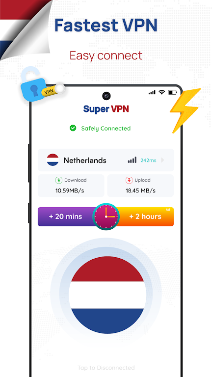 Netherlands VPN: Get NL IP Screenshot 1 