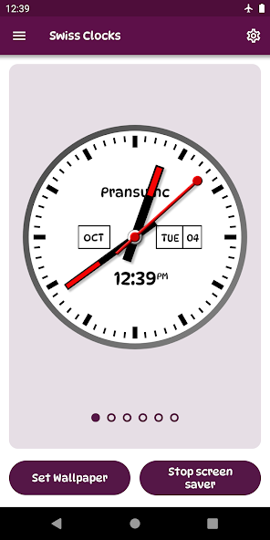 SwissClocks Live wallpaper Mod Screenshot 1