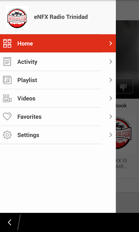 eNFX Radio Trinidad Screenshot 2 