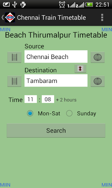 Chennai Local Train Timetable Mod Screenshot 2