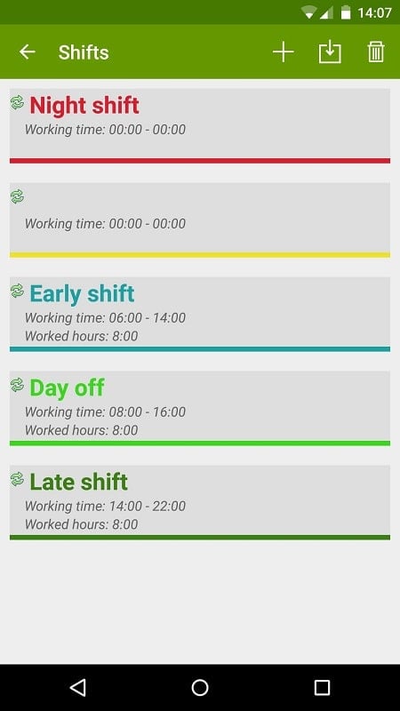 Shift Work Calendar (FlexR Pro) Screenshot 2