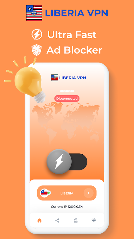 Liberia VPN - Private Proxy Screenshot 2 