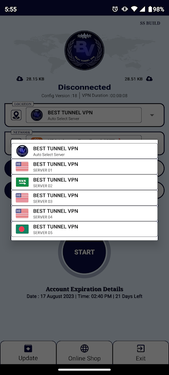 BEST TUNNEL VPN Screenshot 2