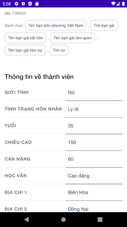 Ehenho.vn tìm bạn bốn phương Screenshot 3