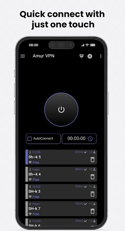 Amur VPN: Fast & Safe Screenshot 2 