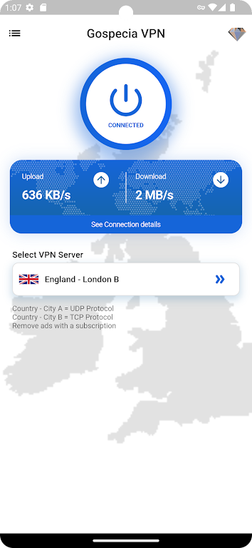 Gospecia VPN Screenshot 1 