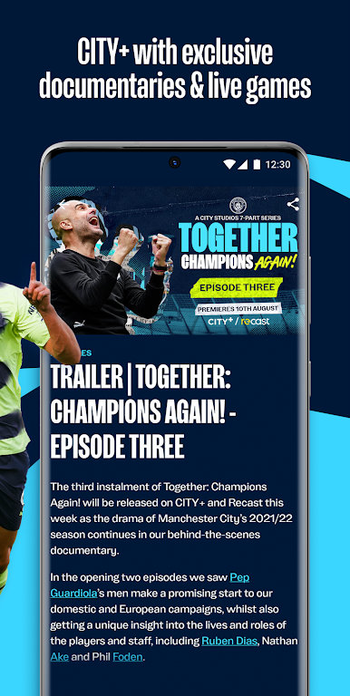 Manchester City Official App Screenshot 3