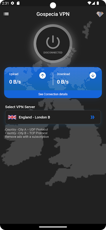 Gospecia VPN Screenshot 2