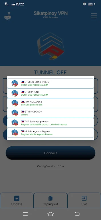 Sikatpinoy VPN V2 Screenshot 2