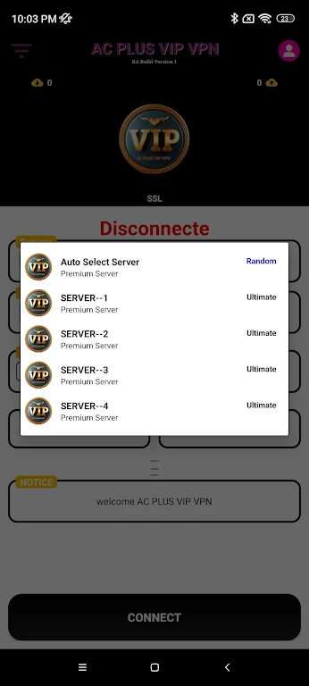 AC PLUS VIP VPN Screenshot 2 