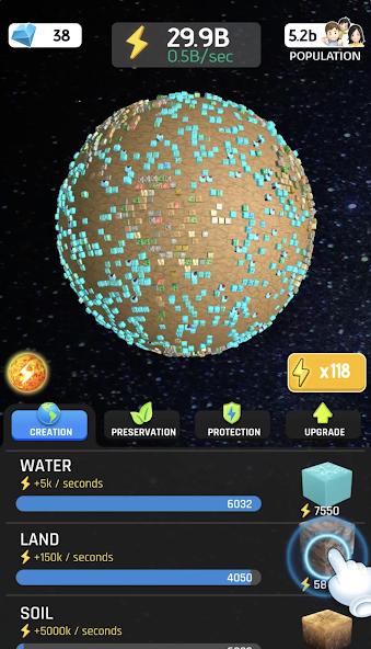 Idle World - Build The Planet Mod Screenshot 2 