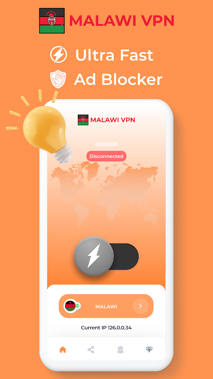 Malawi VPN - Private Proxy Screenshot 2 