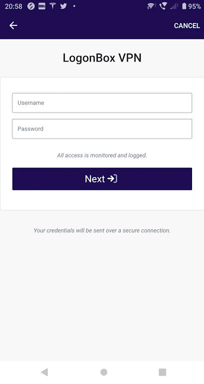 LogonBox VPN Client Screenshot 2