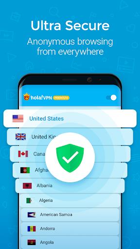 Hola Premium VPN Proxy Screenshot 3