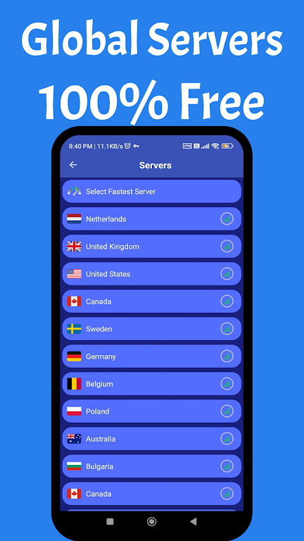 Fleet VPN :Private:Fast:Secure Screenshot 1