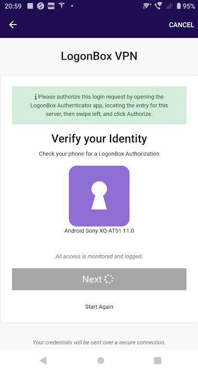 LogonBox VPN Client Screenshot 3