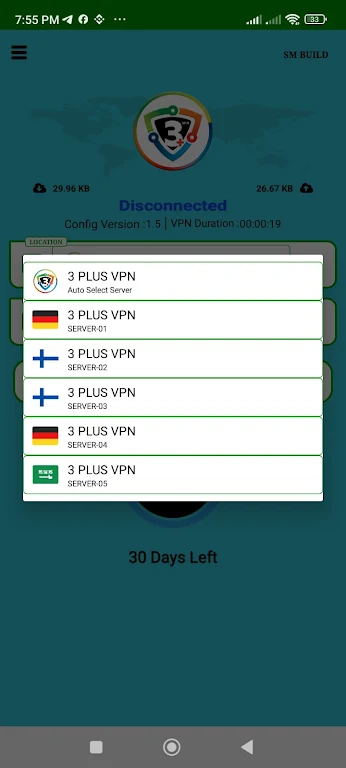 3 PLUS VPN Screenshot 2 