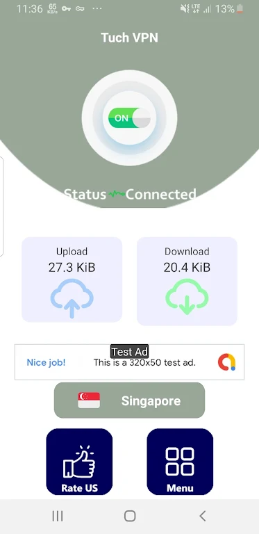 Tuch VPN - Fast Gaming VPN Screenshot 1 