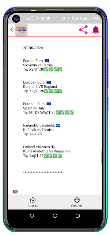 Fortbets winning tips. Screenshot 3