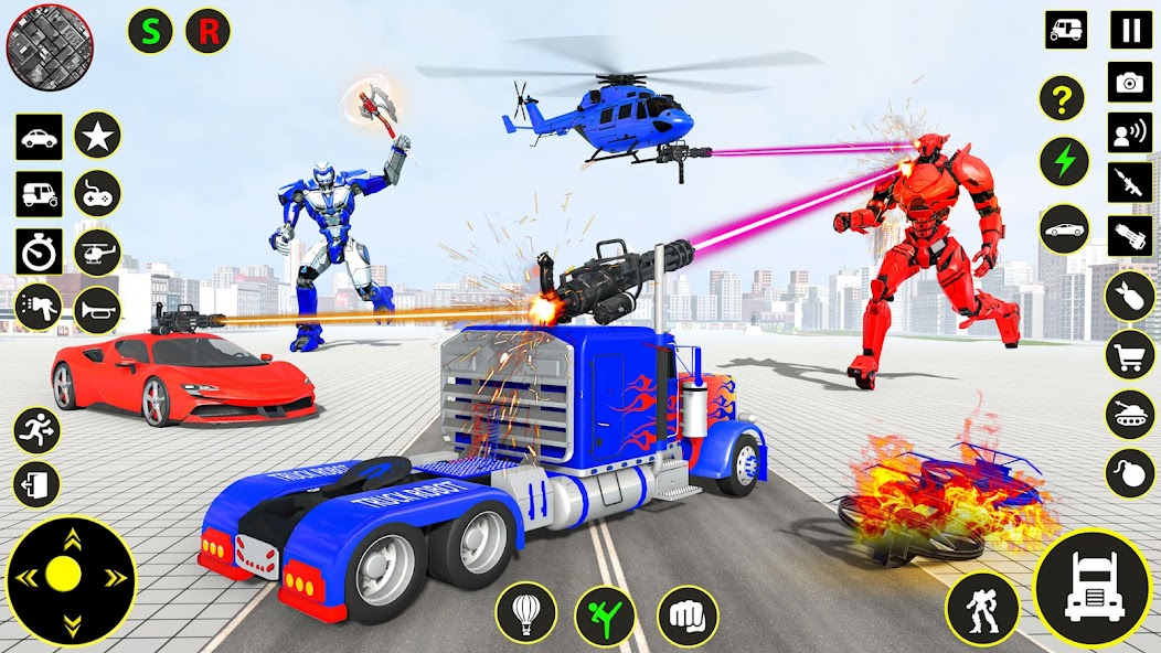 Truck Game - Car Robot Games Mod Screenshot 2