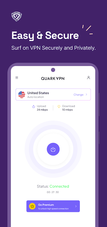 Quark VPN - Easy & Secure Screenshot 1 