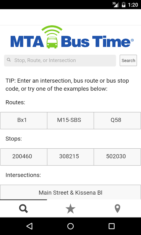 MTA Bus Time Screenshot 2 