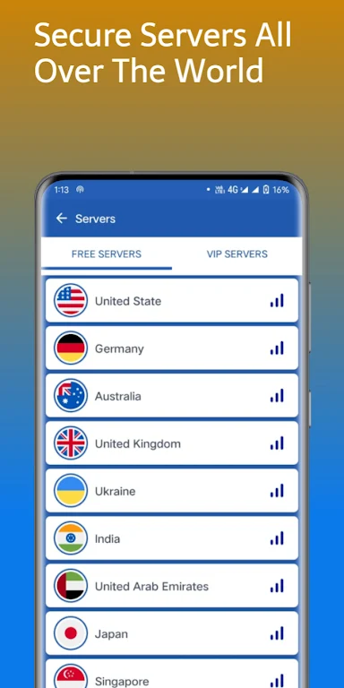 Lamp VPN - Fast & Stable VPN Screenshot 2 