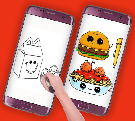 Learn How To Draw Cute Food Screenshot 3 