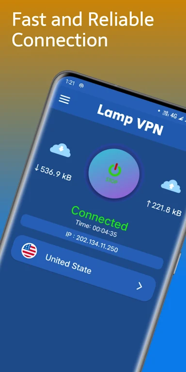 Lamp VPN - Fast & Stable VPN Screenshot 1 