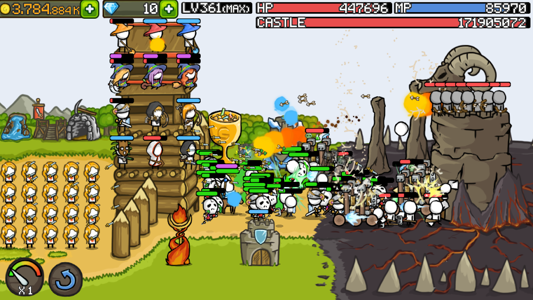 Grow Castle - Tower Defense Mod Screenshot 1 