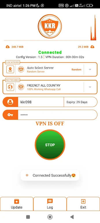 KKR VIP VPN Screenshot 1 