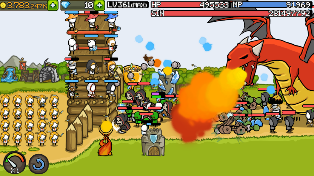 Grow Castle - Tower Defense Mod Screenshot 3