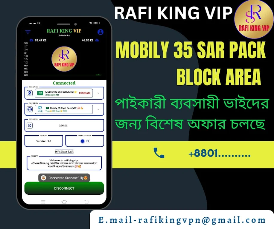 RAFI KING VIP - Fast, Safe VPN Screenshot 3 