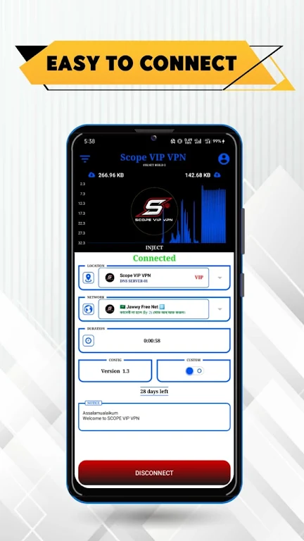 Scope VIP VPN Screenshot 2