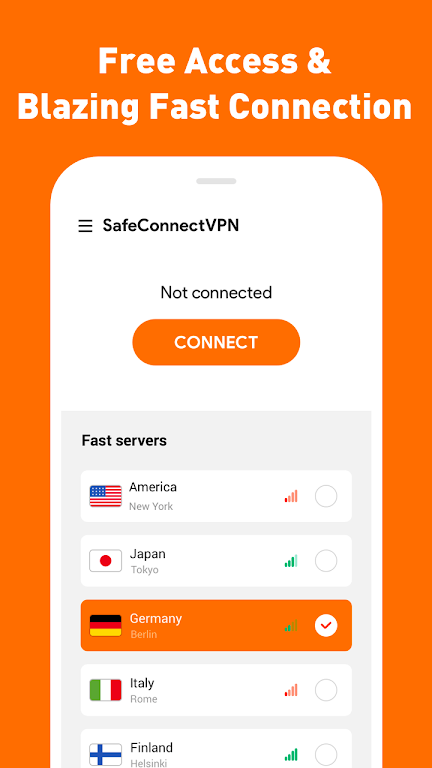 SafeConnectVPN Screenshot 1