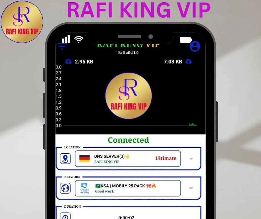 RAFI KING VIP - Fast, Safe VPN Screenshot 2