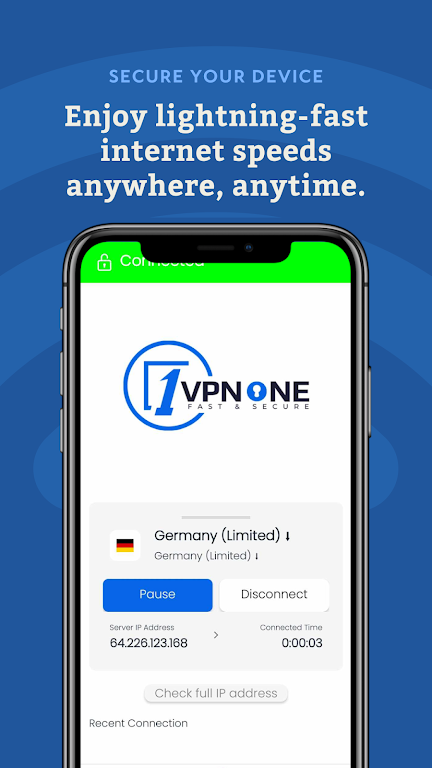 VPN ONE - Fast & Secure Screenshot 2 