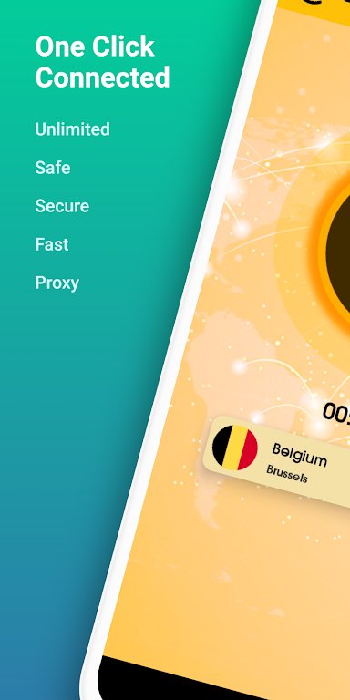 Belgium VPN: Unlimited & Safe Screenshot 2