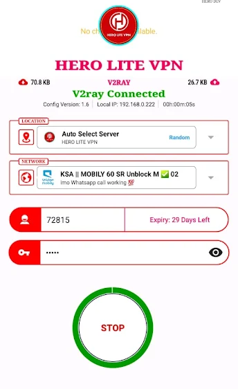 Hero Lite vpn Screenshot 3 