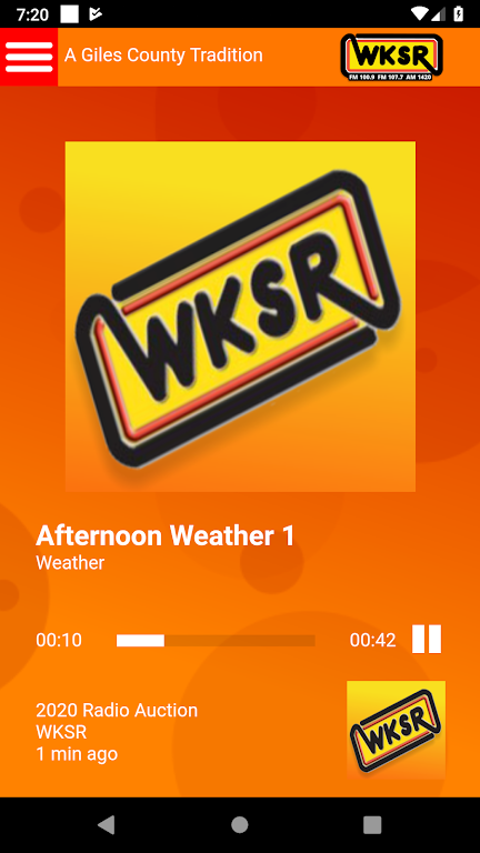 WKSR Radio Screenshot 1