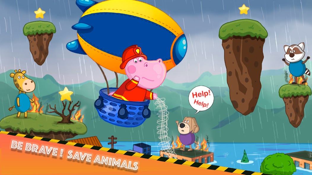 Fireman Hippo: City Hero Mod Screenshot 2 