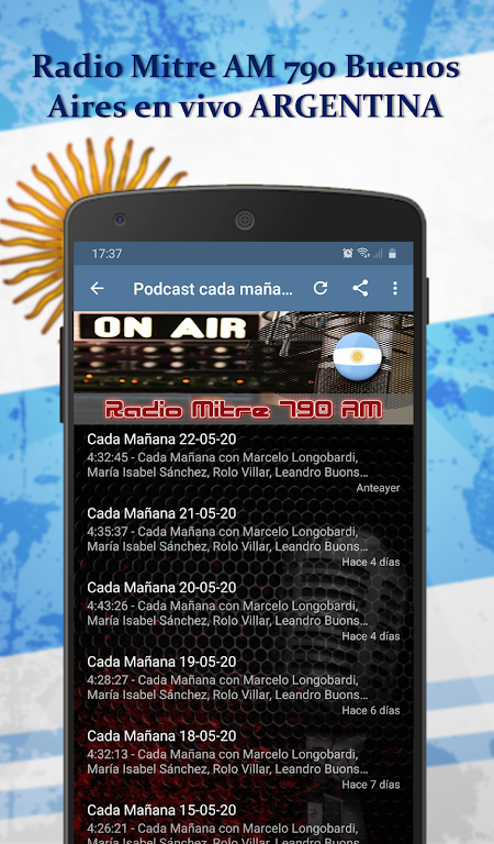 Radio Mitre AM 790 Argentina Screenshot 3