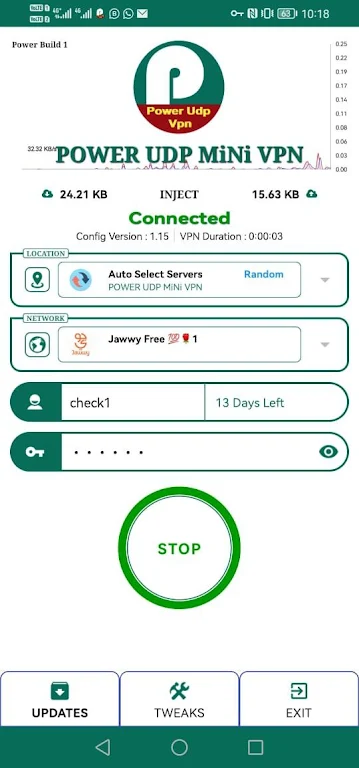 POWER UDP MINI VPN Screenshot 2 